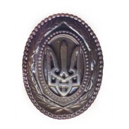 Ukrainian Cap Subdued Badge (plastic) for Generals and High Officers #1