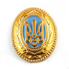 Ukrainian Cap Plastic Badge for Generals and High Officers #1