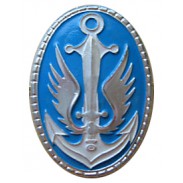Ukrainian Marine Infantry Beret Metal Badge