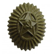 Soviet Russian Army Officer Subdued Cap / Hat Badge