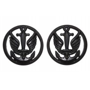 Ukrainian Marine Infantry Subdued Insignia. Pair