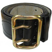 Officers Leather Belt Black. Ukraine