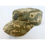 Ukraine Army New Digi Camo Cap with Officer badge. Model 2014