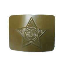 Subdued belt buckle of the Soviet Russian Army