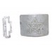 Subdued White belt buckle of the Soviet Russian Army