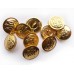 Soviet Army Metal Buttons x 10