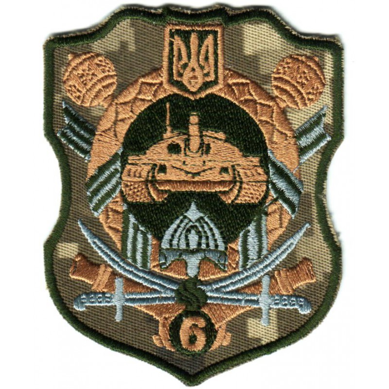 Shoulder Subdued patch the 6th Army Corps of the Armed Forces of Ukraine