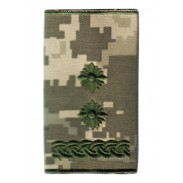 Lieutenant Colonel Ukraine Army Combat Slide Epaulet