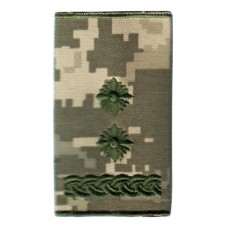 Lieutenant Colonel Ukraine Army Combat Slide Epaulet