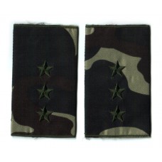 Ukraine Army Combat Slide Epaulets Pair. Senior Praporshchik (Sergeant major)